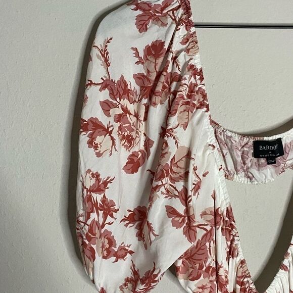 Bardot Eden Floral Puff Sleeve Mini Dress Size 12 - Picture 7 of 15